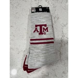 Texas A&M Socks Strideline Crew Premium Licensed NCAA Athletic Wear Aggies NEW